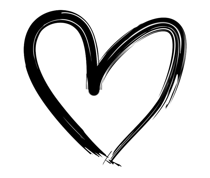 Drawn heart