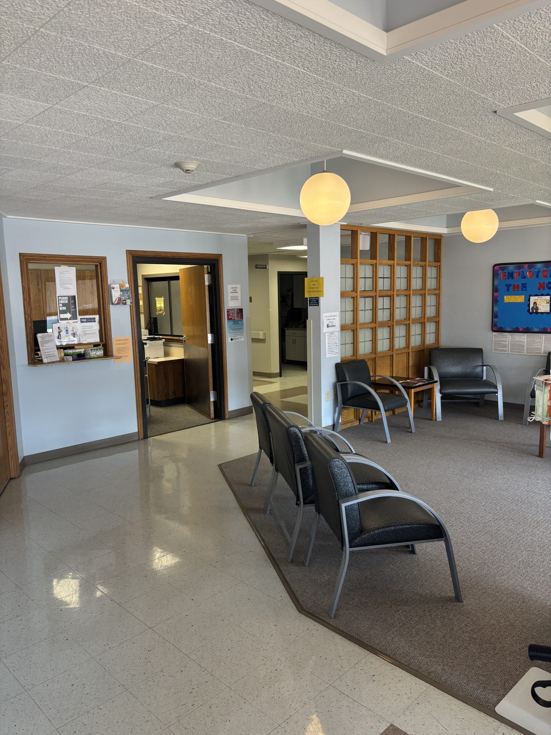 Admissions area